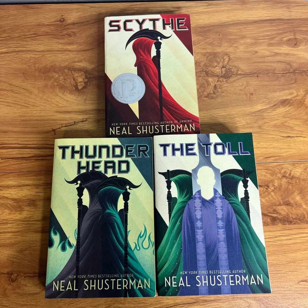 Neal Shusterman Arc Of Scythe Trilogy Set Scythe Thunderhead The Toll Paperback‎
